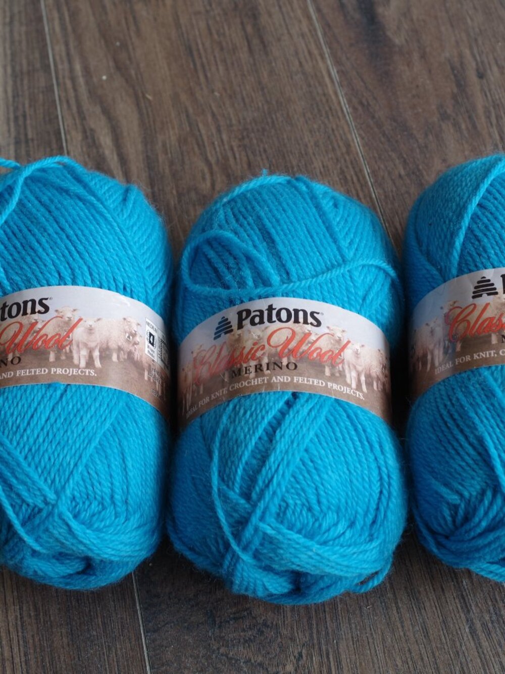 Merino Wool Three Classic Wool Patons Pure 100% New